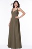 ColsBM Sariah Otter Elegant Fit-n-Flare Zip up Chiffon Floor Length Bridesmaid Dresses