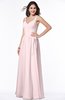 ColsBM Sariah Petal Pink Elegant Fit-n-Flare Zip up Chiffon Floor Length Bridesmaid Dresses