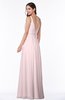 ColsBM Sariah Petal Pink Elegant Fit-n-Flare Zip up Chiffon Floor Length Bridesmaid Dresses