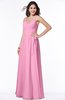 ColsBM Sariah Pink Elegant Fit-n-Flare Zip up Chiffon Floor Length Bridesmaid Dresses