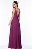 ColsBM Sariah Raspberry Elegant Fit-n-Flare Zip up Chiffon Floor Length Bridesmaid Dresses