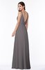 ColsBM Sariah Ridge Grey Elegant Fit-n-Flare Zip up Chiffon Floor Length Bridesmaid Dresses