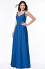 ColsBM Sariah Royal Blue Elegant Fit-n-Flare Zip up Chiffon Floor Length Bridesmaid Dresses