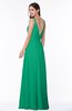 ColsBM Sariah Sea Green Elegant Fit-n-Flare Zip up Chiffon Floor Length Bridesmaid Dresses