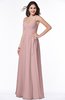 ColsBM Sariah Silver Pink Elegant Fit-n-Flare Zip up Chiffon Floor Length Bridesmaid Dresses