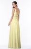 ColsBM Sariah Soft Yellow Elegant Fit-n-Flare Zip up Chiffon Floor Length Bridesmaid Dresses