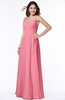ColsBM Sariah Watermelon Elegant Fit-n-Flare Zip up Chiffon Floor Length Bridesmaid Dresses