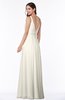 ColsBM Sariah Whisper White Elegant Fit-n-Flare Zip up Chiffon Floor Length Bridesmaid Dresses