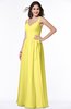 ColsBM Sariah Yellow Iris Elegant Fit-n-Flare Zip up Chiffon Floor Length Bridesmaid Dresses