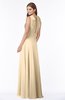 ColsBM Alison Apricot Gelato Glamorous A-line Zip up Chiffon Floor Length Pleated Bridesmaid Dresses
