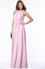 ColsBM Alison Baby Pink Glamorous A-line Zip up Chiffon Floor Length Pleated Bridesmaid Dresses