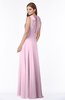 ColsBM Alison Baby Pink Glamorous A-line Zip up Chiffon Floor Length Pleated Bridesmaid Dresses
