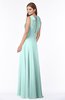 ColsBM Alison Blue Glass Glamorous A-line Zip up Chiffon Floor Length Pleated Bridesmaid Dresses