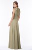 ColsBM Alison Candied Ginger Glamorous A-line Zip up Chiffon Floor Length Pleated Bridesmaid Dresses