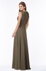 ColsBM Alison Carafe Brown Glamorous A-line Zip up Chiffon Floor Length Pleated Bridesmaid Dresses