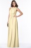 ColsBM Alison Cornhusk Glamorous A-line Zip up Chiffon Floor Length Pleated Bridesmaid Dresses