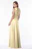ColsBM Alison Cornhusk Glamorous A-line Zip up Chiffon Floor Length Pleated Bridesmaid Dresses