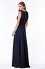 ColsBM Alison Dark Sapphire Glamorous A-line Zip up Chiffon Floor Length Pleated Bridesmaid Dresses