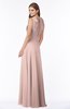 ColsBM Alison Dusty Rose Glamorous A-line Zip up Chiffon Floor Length Pleated Bridesmaid Dresses