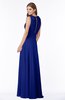 ColsBM Alison Electric Blue Glamorous A-line Zip up Chiffon Floor Length Pleated Bridesmaid Dresses