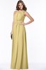 ColsBM Alison Gold Glamorous A-line Zip up Chiffon Floor Length Pleated Bridesmaid Dresses