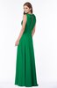 ColsBM Alison Green Glamorous A-line Zip up Chiffon Floor Length Pleated Bridesmaid Dresses