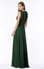 ColsBM Alison Hunter Green Glamorous A-line Zip up Chiffon Floor Length Pleated Bridesmaid Dresses