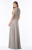 ColsBM Alison Mushroom Glamorous A-line Zip up Chiffon Floor Length Pleated Bridesmaid Dresses