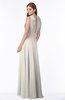 ColsBM Alison Off White Glamorous A-line Zip up Chiffon Floor Length Pleated Bridesmaid Dresses