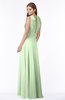 ColsBM Alison Pale Green Glamorous A-line Zip up Chiffon Floor Length Pleated Bridesmaid Dresses