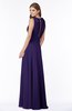 ColsBM Alison Royal Purple Glamorous A-line Zip up Chiffon Floor Length Pleated Bridesmaid Dresses