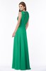 ColsBM Alison Sea Green Glamorous A-line Zip up Chiffon Floor Length Pleated Bridesmaid Dresses