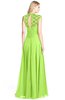 ColsBM Kara Bright Green Modest Fit-n-Flare V-neck Sleeveless Chiffon Floor Length Bridesmaid Dresses
