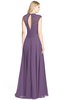 ColsBM Kara Chinese Violet Modest Fit-n-Flare V-neck Sleeveless Chiffon Floor Length Bridesmaid Dresses