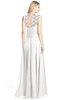 ColsBM Kara Cloud White Modest Fit-n-Flare V-neck Sleeveless Chiffon Floor Length Bridesmaid Dresses