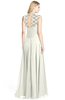 ColsBM Kara Cream Modest Fit-n-Flare V-neck Sleeveless Chiffon Floor Length Bridesmaid Dresses