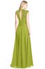 ColsBM Kara Green Oasis Modest Fit-n-Flare V-neck Sleeveless Chiffon Floor Length Bridesmaid Dresses