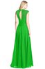 ColsBM Kara Jasmine Green Modest Fit-n-Flare V-neck Sleeveless Chiffon Floor Length Bridesmaid Dresses