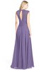 ColsBM Kara Lilac Modest Fit-n-Flare V-neck Sleeveless Chiffon Floor Length Bridesmaid Dresses