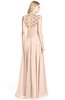 ColsBM Kara Peach Puree Modest Fit-n-Flare V-neck Sleeveless Chiffon Floor Length Bridesmaid Dresses
