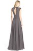 ColsBM Kara Ridge Grey Modest Fit-n-Flare V-neck Sleeveless Chiffon Floor Length Bridesmaid Dresses