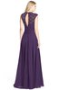 ColsBM Kara Violet Modest Fit-n-Flare V-neck Sleeveless Chiffon Floor Length Bridesmaid Dresses
