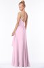 ColsBM Allison Baby Pink Gorgeous Sleeveless Zip up Floor Length Ruching Bridesmaid Dresses