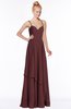 ColsBM Allison Burgundy Gorgeous Sleeveless Zip up Floor Length Ruching Bridesmaid Dresses