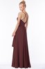 ColsBM Allison Burgundy Gorgeous Sleeveless Zip up Floor Length Ruching Bridesmaid Dresses