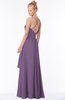 ColsBM Allison Chinese Violet Gorgeous Sleeveless Zip up Floor Length Ruching Bridesmaid Dresses