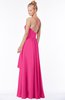 ColsBM Allison Fandango Pink Gorgeous Sleeveless Zip up Floor Length Ruching Bridesmaid Dresses