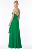 ColsBM Allison Green Gorgeous Sleeveless Zip up Floor Length Ruching Bridesmaid Dresses