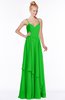 ColsBM Allison Jasmine Green Gorgeous Sleeveless Zip up Floor Length Ruching Bridesmaid Dresses