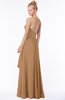 ColsBM Allison Light Brown Gorgeous Sleeveless Zip up Floor Length Ruching Bridesmaid Dresses
